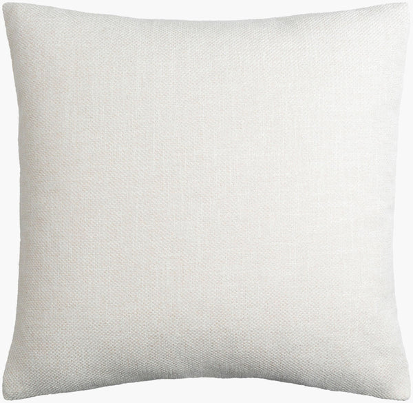 Surya Kamaili 18"X18" Modern Accent Pillow - Stylish Comfort For Chic Home Decor & Easy Spot Cleaning Ivory Polyester,Polyester,Polyester,Polyfill Kmi001-2020
