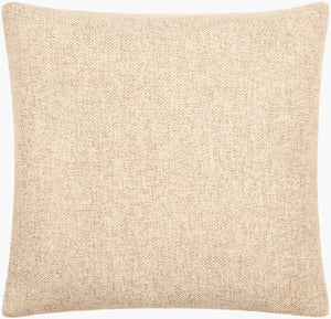 Surya Kamaili 18"X18" Modern Accent Pillow - Stylish Comfort For Chic Home Decor & Easy Spot Cleaning Beige Polyester,Polyester,Polyester,Polyfill Kmi002-2020