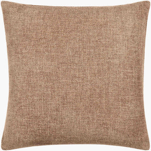 Surya Kamaili 18"X18" Modern Accent Pillow - Stylish Comfort For Chic Home Decor & Easy Spot Cleaning Taupe Polyester,Polyester,Polyester,Polyfill Kmi003-1818