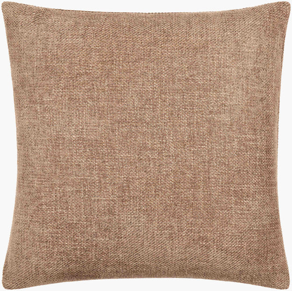 Surya Kamaili 18"X18" Modern Accent Pillow - Stylish Comfort For Chic Home Decor & Easy Spot Cleaning Taupe Polyester,Polyester,Polyester,Polyfill Kmi003-1818