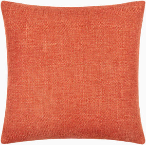 Surya Kamaili 18"X18" Modern Accent Pillow - Stylish Comfort For Chic Home Decor & Easy Spot Cleaning Terracotta Polyester,Polyester,Polyester,Polyfill Kmi004-2020