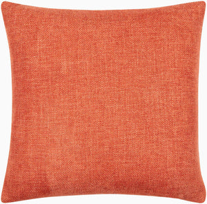Surya Kamaili 18"X18" Modern Accent Pillow - Stylish Comfort For Chic Home Decor & Easy Spot Cleaning Terracotta Polyester,Polyester,Polyester,Polyfill Kmi004-2020