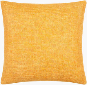 Surya Kamaili 18"X18" Modern Accent Pillow - Stylish Comfort For Chic Home Decor & Easy Spot Cleaning Goldenrod Polyester,Polyester,Polyester,Polyfill Kmi008-2020