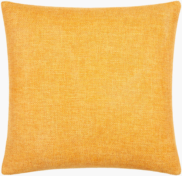 Surya Kamaili 18"X18" Modern Accent Pillow - Stylish Comfort For Chic Home Decor & Easy Spot Cleaning Goldenrod Polyester,Polyester,Polyester,Polyfill Kmi008-2020