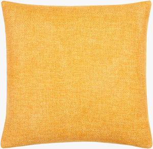 Surya Kamaili 18"X18" Modern Accent Pillow - Stylish Comfort For Chic Home Decor & Easy Spot Cleaning Goldenrod Polyester,Polyester,Polyester,Polyfill Kmi008-2020