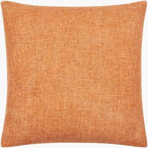 Surya Kamaili 18"X18" Modern Accent Pillow - Stylish Comfort For Chic Home Decor & Easy Spot Cleaning Burnt Sienna Polyester,Polyester,Polyester,Polyfill Kmi009-2020