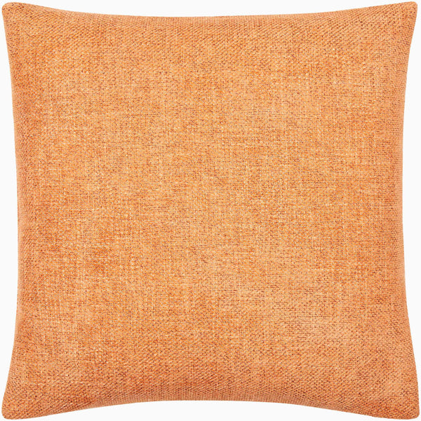 Surya Kamaili 18"X18" Modern Accent Pillow - Stylish Comfort For Chic Home Decor & Easy Spot Cleaning Burnt Sienna Polyester,Polyester,Polyester,Polyfill Kmi009-2020