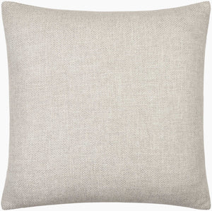 Surya Kamaili 18"X18" Modern Accent Pillow - Stylish Comfort For Chic Home Decor & Easy Spot Cleaning Ivory Polyester,Polyester,Polyester,Polyfill Kmi010-2222