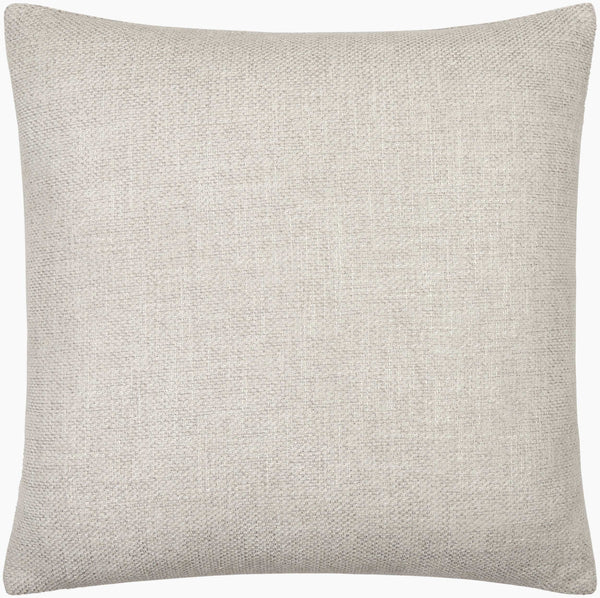 Surya Kamaili 18"X18" Modern Accent Pillow - Stylish Comfort For Chic Home Decor & Easy Spot Cleaning Ivory Polyester,Polyester,Polyester,Polyfill Kmi010-2222
