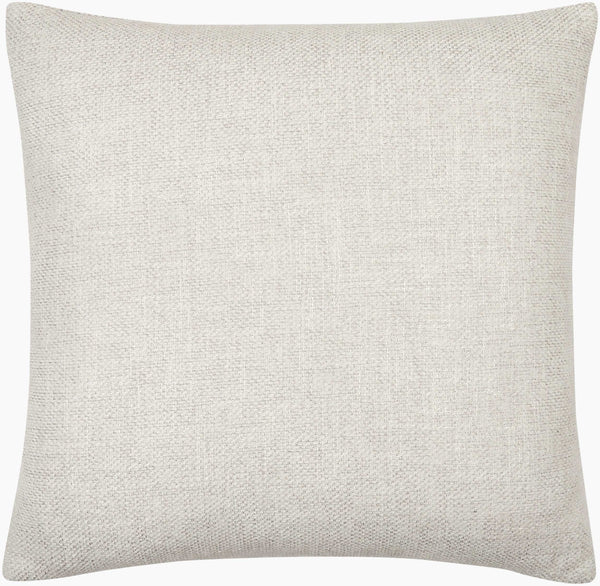 Surya Kamaili 18"X18" Modern Accent Pillow - Stylish Comfort For Chic Home Decor & Easy Spot Cleaning Ivory Polyester,Polyester,Polyester,Polyfill Kmi010-2222