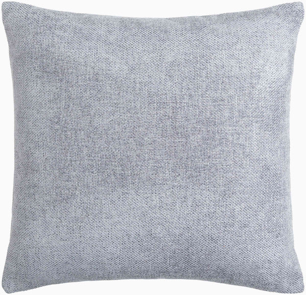 Surya Kamaili 18"X18" Modern Accent Pillow - Stylish Comfort For Chic Home Decor & Easy Spot Cleaning Slate Gray Polyester,Polyester,Polyester,Polyfill Kmi012-2222
