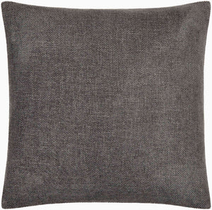 Surya Kamaili 18"X18" Modern Accent Pillow - Stylish Comfort For Chic Home Decor & Easy Spot Cleaning Charcoal Polyester,Polyester,Polyester,Polyfill Kmi013-2222