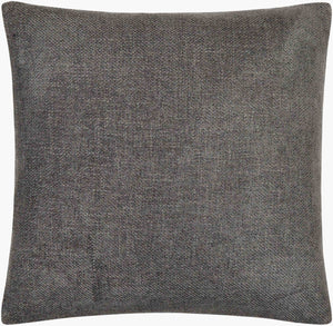 Surya Kamaili 18"X18" Modern Accent Pillow - Stylish Comfort For Chic Home Decor & Easy Spot Cleaning Charcoal Polyester,Polyester,Polyester,Polyfill Kmi013-2222