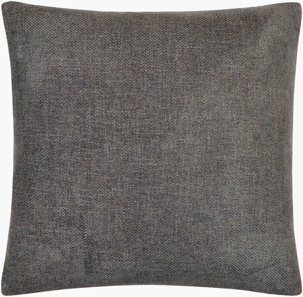 Surya Kamaili 18"X18" Modern Accent Pillow - Stylish Comfort For Chic Home Decor & Easy Spot Cleaning Charcoal Polyester,Polyester,Polyester,Polyfill Kmi013-2222