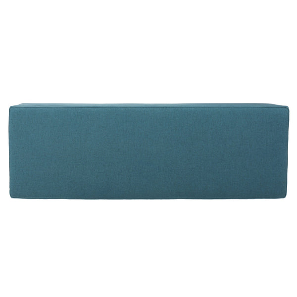 English Elm Ottoman Bench Seat with Lift Top Hidden Storage Polyester Upholstered Entryway Piece Teal 60159.00DTE
