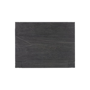 Bernhardt Bernhardt Berkely Carbonized Suar Side Table — Sculptural Planked Accent With Open Shelf, Adjustable Glides (24") 417121