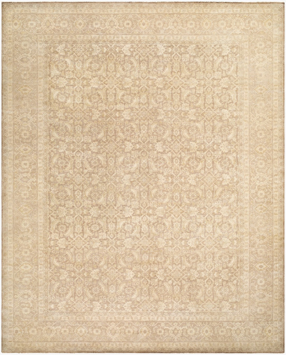 Surya Kerman 2' X 3' Handmade Wool Rug - Elegant, Artisanal Design With Fringes For Timeless Home Decor Goldenrod Wool Kmn2301-23