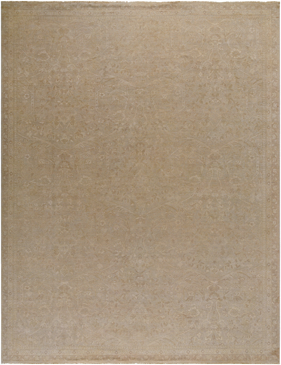 Kerman KMN-2302 9' x 12' Handmade Rug KMN2302-912  Prairie Dust, Khaki Surya