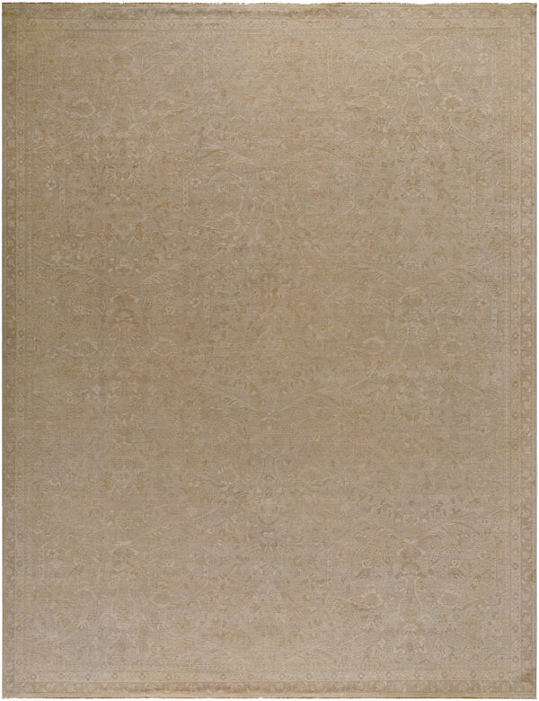 Kerman KMN-2302 9' x 12' Handmade Rug KMN2302-912  Prairie Dust, Khaki Surya