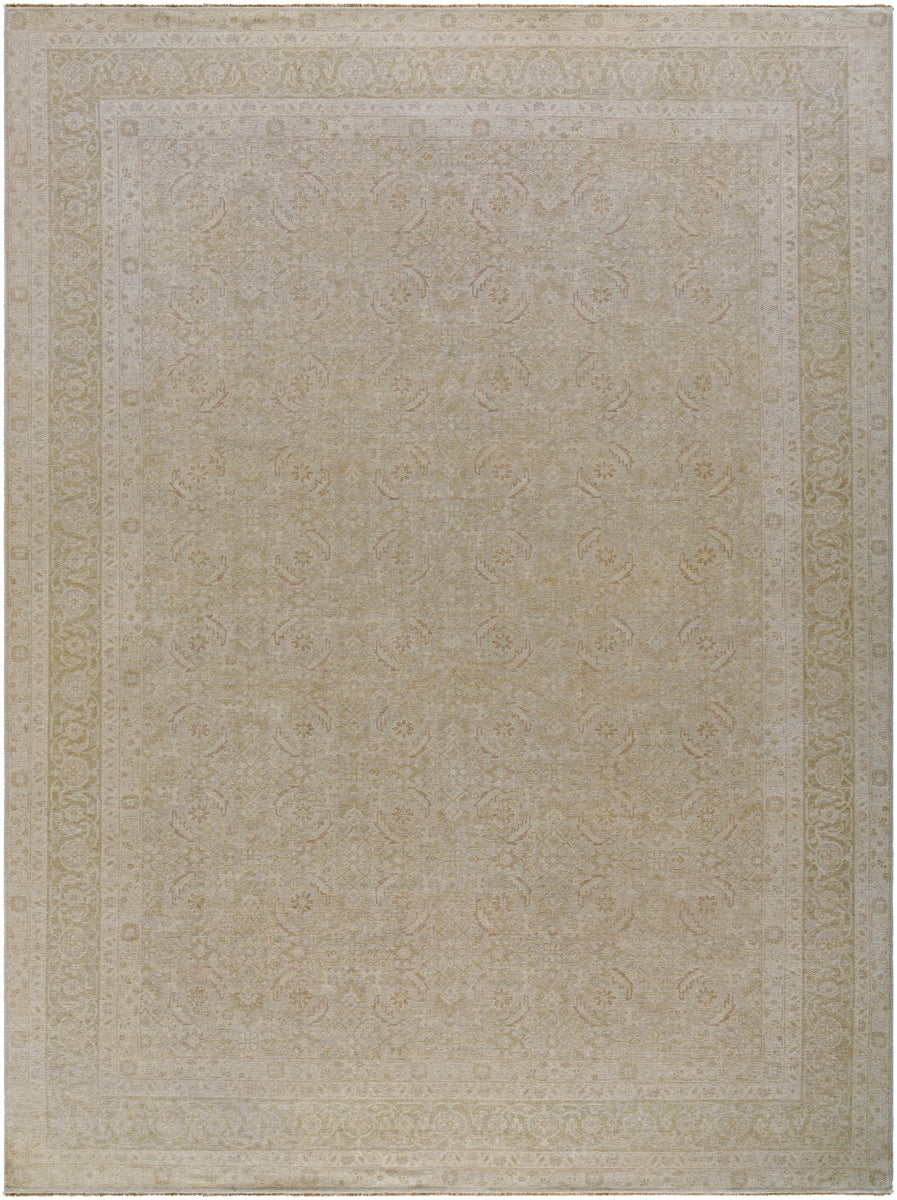 Kerman KMN-2303 9' x 12' Handmade Rug KMN2303-912  Khaki, Sand Surya