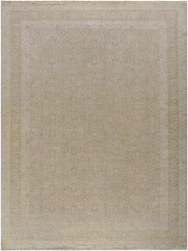Kerman KMN-2303 9' x 12' Handmade Rug KMN2303-912  Khaki, Sand Surya