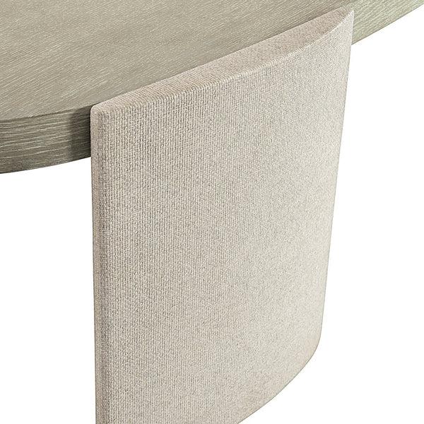 Bernhardt Bernhardt Arcadia Freeform Cocktail Table With White Oak Top & Raffia-Wrapped Legs, Rustic Modern Finish 334023