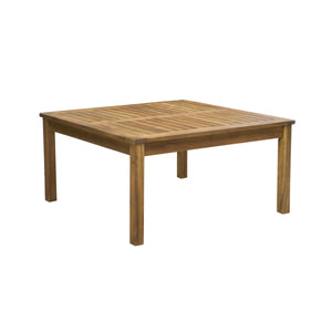 English Elm Perla Square Acacia Wood Coffee Table Grey Finish Indoor Outdoor Patio Living Room 59098.00