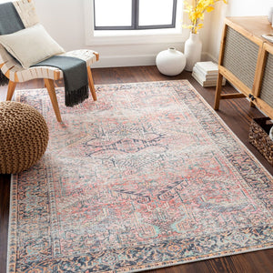 Livabliss Kemer Traditional Polyester Area Rug Turkey Woven Low Pile Living Dining Room KMR2303-7696