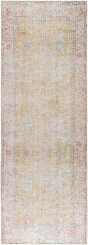 Livabliss Kemer Turkish Flatweave Runner Rug Woven Polyester for Hallways and Entryways Grass Green, Li 2'7" x 7'3" KMR2305-2773