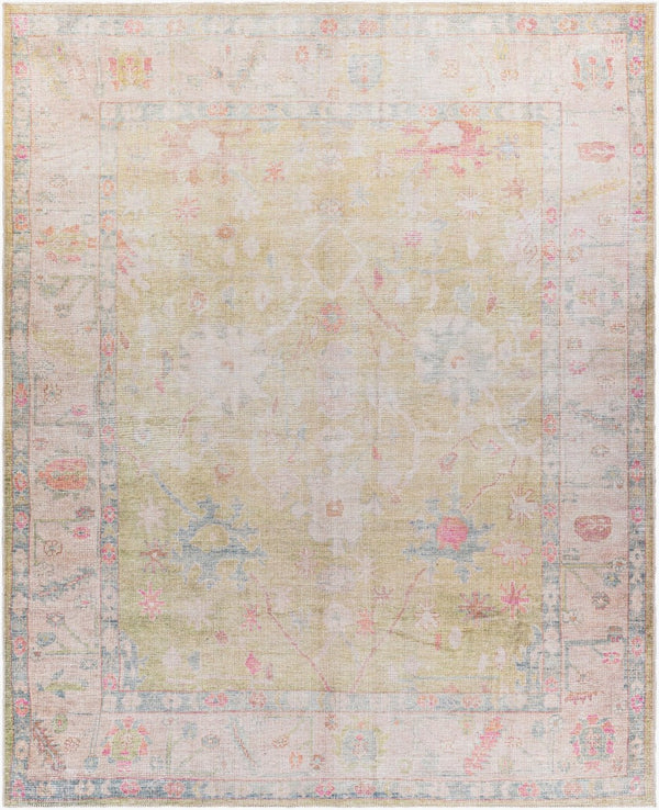 Livabliss Kemer Turkish Flatweave Runner Rug Woven Polyester for Hallways and Entryways Grass Green, Li 7'7" x 9'6" KMR2305-7696