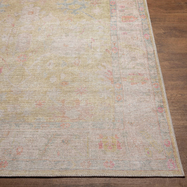 Livabliss Kemer Turkish Flatweave Runner Rug Woven Polyester for Hallways and Entryways Grass Green, Li 5'3" x 7' KMR2305-537