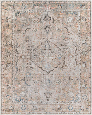 Livabliss Kemer Flatweave Polyester Runner Rug Turkish Woven Traditional Style for Hallway Grass Green, Te 7'7" x 9'6" KMR2306-7696