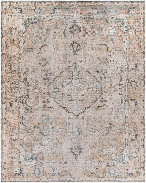Livabliss Kemer Flatweave Polyester Runner Rug Turkish Woven Traditional Style for Hallway Grass Green, Te 7'7" x 9'6" KMR2306-7696