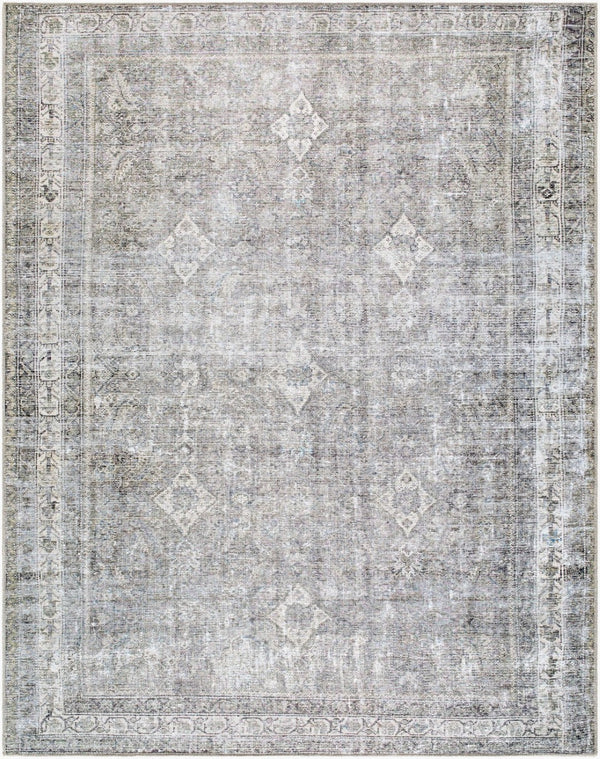 Livabliss Kemer Flatweave Polyester Runner Rug Turkish Woven for Hallways and Entryways Sage, Beige 7'7" x 9'6" KMR2311-7696