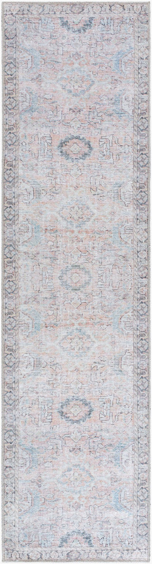 Livabliss Kemer Turkish Flatweave Polyester Runner Rug for Hallways and High Traffic Entryways Tan, Charcoal 2'7" x 10' KMR2312-2710