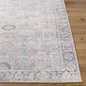 Livabliss Kemer Turkish Flatweave Polyester Runner Rug for Hallways and High Traffic Entryways Tan, Charcoal 6'7" x 9' KMR2312-679
