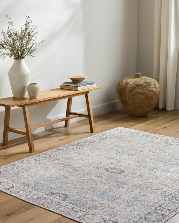 Livabliss Kemer Turkish Flatweave Polyester Runner Rug for Hallways and High Traffic Entryways Tan, Charcoal 6'7" x 9' KMR2312-679