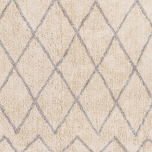Surya Khemisset 2'6" X 4' Hand Loomed Cotton Rug - Global Inspired Design For Elegant Home Décor Charm! Gray Cotton Kms2300-264