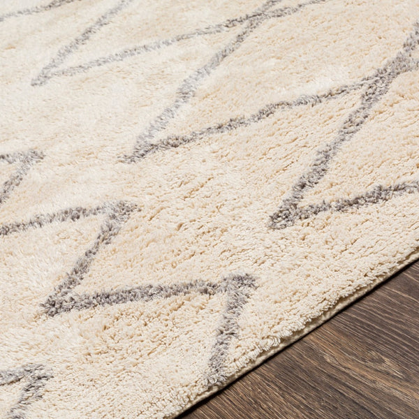 Surya Khemisset 2'6" X 4' Hand Loomed Cotton Rug - Global Inspired Design For Elegant Home Décor Charm! Gray Cotton Kms2300-264