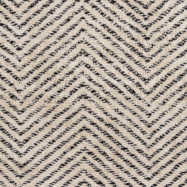Surya Khemisset 2'6" X 4' Hand Loomed Cotton Rug - Global Inspired Design For Elegant Home Décor Charm! Charcoal Cotton Kms2302-576