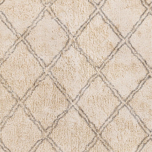 Surya Khemisset 2'6" X 4' Hand Loomed Cotton Rug - Global Inspired Design For Elegant Home Décor Charm! Gray Cotton Kms2304-264