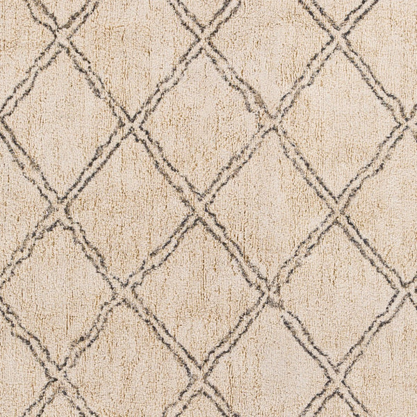 Surya Khemisset 2'6" X 4' Hand Loomed Cotton Rug - Global Inspired Design For Elegant Home Décor Charm! Charcoal Cotton Kms2305-264