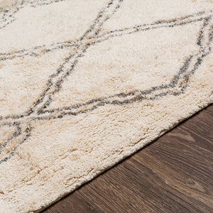 Surya Khemisset 2'6" X 4' Hand Loomed Cotton Rug - Global Inspired Design For Elegant Home Décor Charm! Charcoal Cotton Kms2305-264