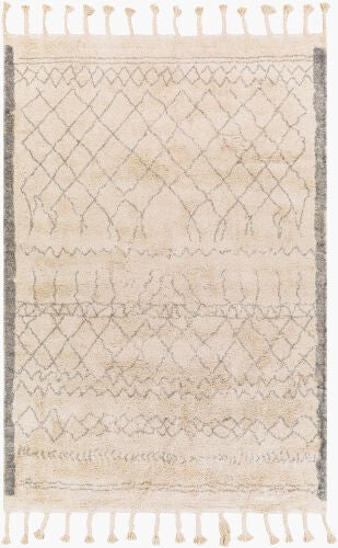 Surya Khemisset 2'6" X 4' Hand Loomed Cotton Rug - Global Inspired Design For Elegant Home Décor Charm! Gray Cotton Kms2306-264