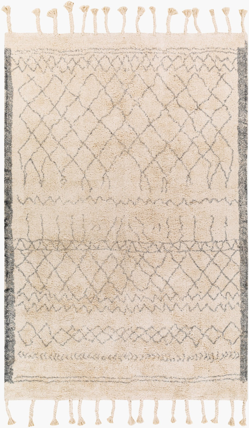 Surya Khemisset 2'6" X 4' Hand Loomed Cotton Rug - Global Inspired Design For Elegant Home Décor Charm! Gray Cotton Kms2307-576