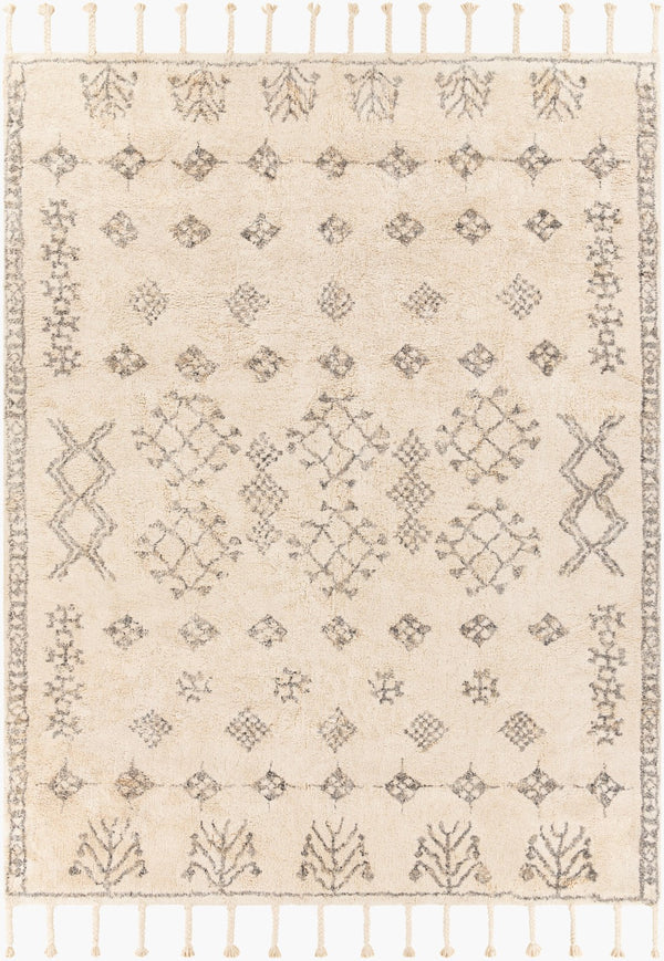 Surya Khemisset 2'6" X 4' Hand Loomed Cotton Rug - Global Inspired Design For Elegant Home Décor Charm! Gray Cotton Kms2308-264