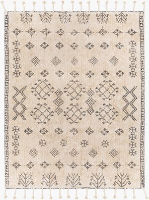 Surya Khemisset 2'6" X 4' Hand Loomed Cotton Rug - Global Inspired Design For Elegant Home Décor Charm! Charcoal Cotton Kms2309-264