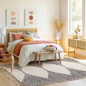 Surya Khemisset 2'6" X 4' Hand Loomed Cotton Rug - Global Inspired Design For Elegant Home Décor Charm! Black Cotton Kms2310-576