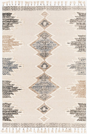 Surya Khemisset 2'6" X 4' Hand Loomed Cotton Rug - Global Inspired Design For Elegant Home Décor Charm! Black Cotton,Jute Kms2313-264