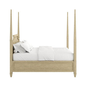 A.R.T. Furniture Eave II Panel Bed - Serene Queen Bed with Arched Headboard, Light Wood Finish & Modern Elegance 436135-1825